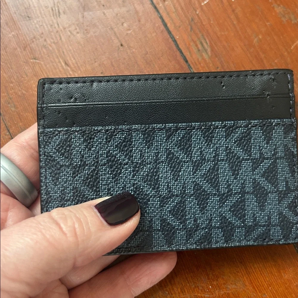 Michael Kors Cooper Compact ID Wallet in Admiral Blue